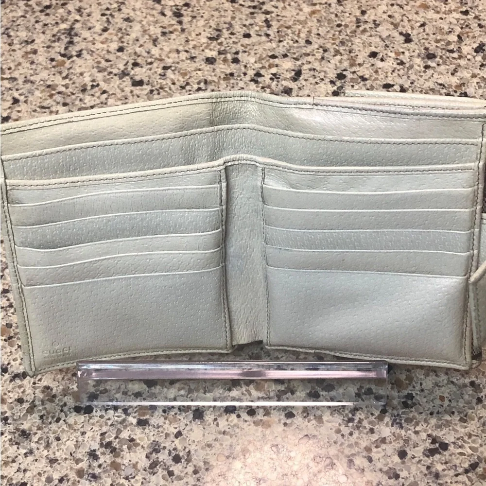 Gucci Canvas Monogram Wallet Vintage GUC - Picture 11 of 15